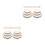 12Pcs Wooden Frame Drum Set Beige Handheld Percussion for Celebrations 4