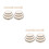 12Pcs Wooden Frame Drum Set Beige Handheld Percussion for Celebrations 9
