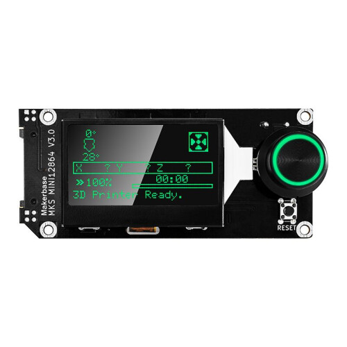 Makerbase MKS  12864 V3 Display Screen Insert  Card Side LCD  3D Printer Parts MKS SKR VORON Mini12864 2