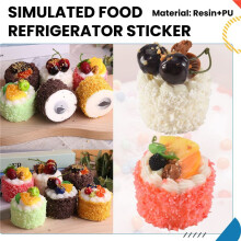 6Pcs Artificial Simulation Cake,Realistic Cupcake Bread Dessert Model Fake Display Cake Photography Prop Home Decoration