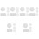 6Sets Compacte Verfmengbak Wit Voor Waterverf En Olieverf 6