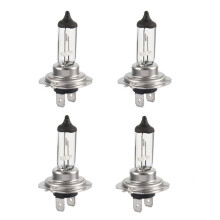 4Pcs Car Fog H7 Halogen Bulbs Warm Yellow Light 2400-2500K 55W Auto Accessories General Headlights Bulbs 12V