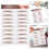 Light Brown Waterproof 3D Eyebrow Stickers Natural Look Transfer 9