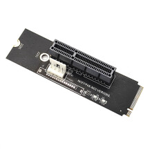 NGFF M2 auf PCI-E 4X X1 Slot Riser Karte M2 Key M auf PCI Express X4 Adapter mit LED Anzeige für Miner Mining