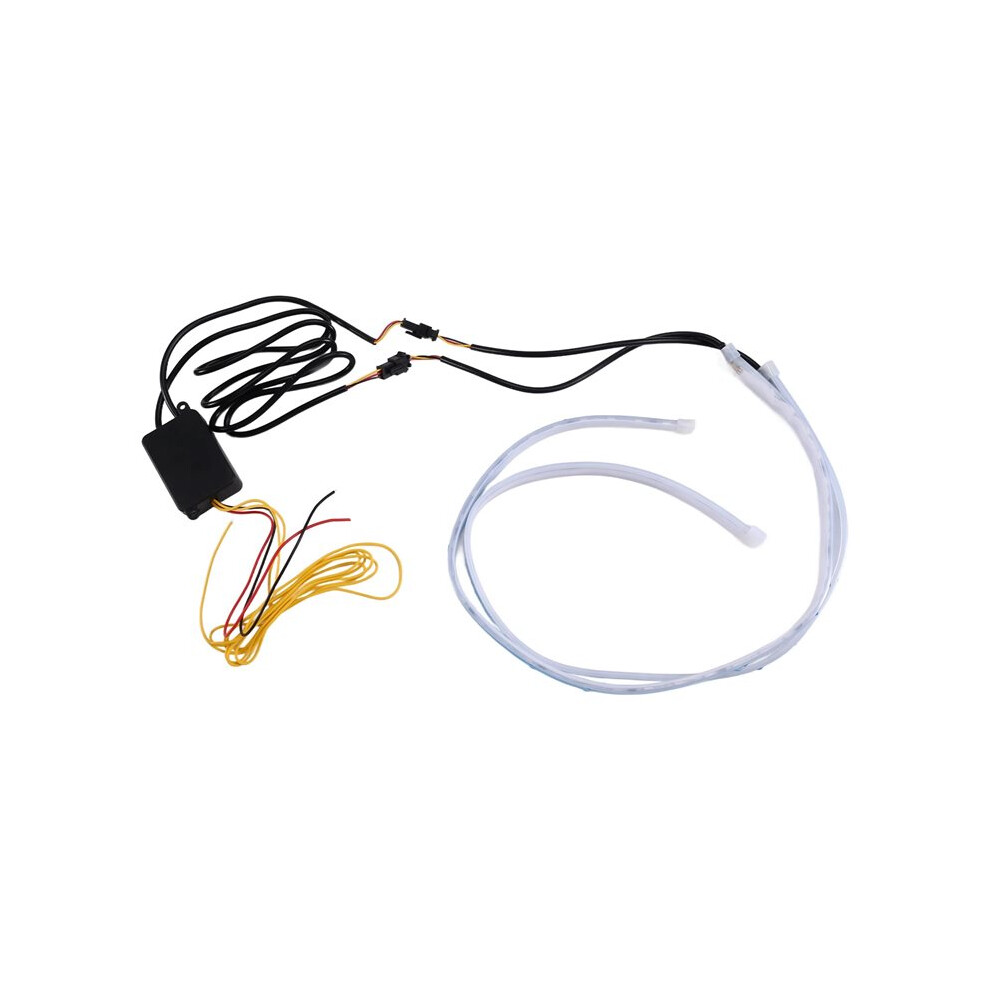 2Pcs Rgb App Control 60Cm Led Drl Daytime Running Strip Turn Signal Brake Side Car S Head Car Parts Light 4712932415598