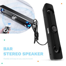Sound Bar USB Wired Speakers Bar Stereo Speaker for Projector PC Laptop Phone Computer 3.5mm Aux Speaker