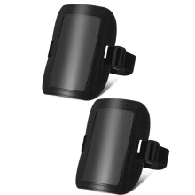 2 Brazaletes de Cuero para Hombre con Identificación Ajustable y Banda Elástica para el Brazo, para Pase de Esquí