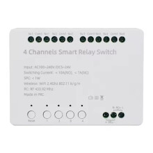 Tuya Wifi 4 Channels Module AC 100-240V 5-24V 10A Relay Intelligent Automation Module Controller