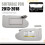 1Pair Left+Right Sun Visor Front Side Sunvisor 96401-3TA2A 96400-3TA2A for  Altima 2013-2018 4