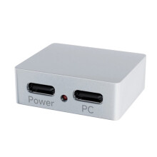 Type-C Power Splitter USB Signal Splitter Supports PiKVM Control 5V Power Supply with Reverse Polarity Protection