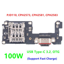 For 12 1+12 Fast USB Type-C 3.2 Charging Dock Port Mic Microphone Connector Board Flex Cable Repair Parts