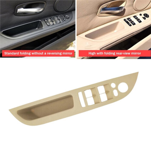 Beige Driver Left Window  Trim Bezel 51416983705 for  5-Series E60 E61 2008-2010 Door Armrest Upper Panel 1