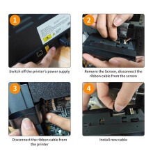 3D Printer Accessories Touch Screen Cable for Adventuer 5M/5M Pro: FPC Connection Wire Flat for AD5M Data Transfer