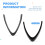Car Interior Accessories Front Center Grille V-Shaped Decorative Strip for  Giulia Stelvio 7