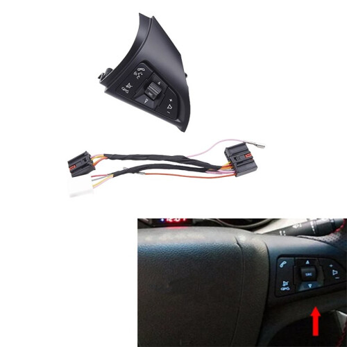 Car Steering Wheel Right Button Audio Volume Media Button with Wire Harness for  Cruze 2009-2015 1