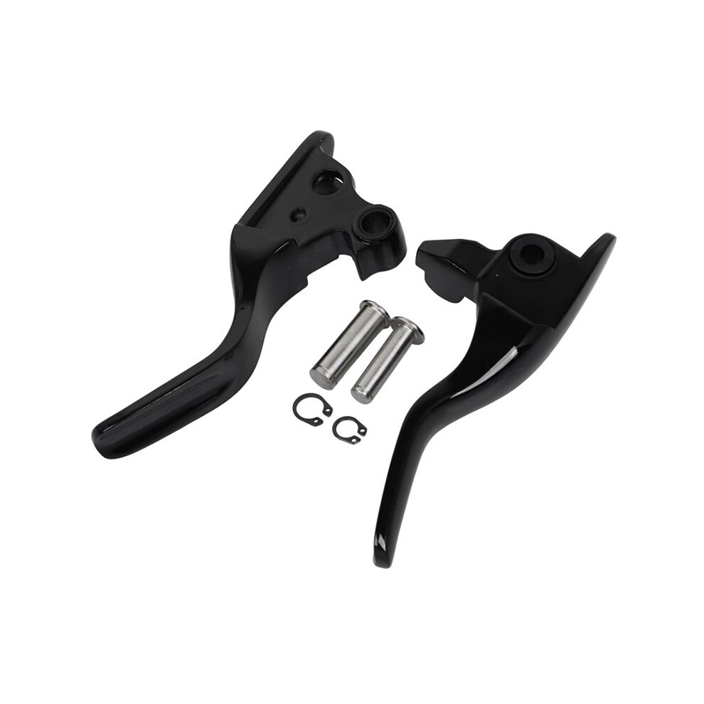 Smooth Shorty Brake Clutch Levers For Road Tri Street Glide Flhx Flhxxx Black 4711411703492