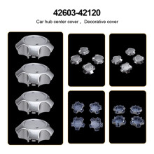 4pcs 42603-42120 Wheel Center Hub Cap Chrome Cover for RAV4 2006-2012 Hub Rim Wheel Trim Hub Cover 4260342120