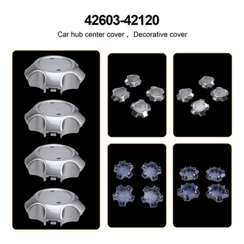 4 Cache-Moyeux Chromés 42603-42120 pour  RAV4 2006-2012 2