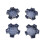 4 Cache-Moyeux Chromés 42603-42120 pour  RAV4 2006-2012 5
