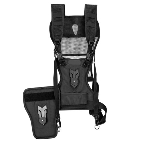 Dual Camera Harness Vest System, Quick Strap with Side Holster for DSLR for