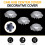 4 Cache-Moyeux Chromés 42603-42120 pour  RAV4 2006-2012 3