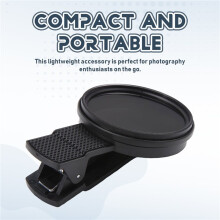 Universal 52MM Clip- ND 2-400 Adjustable Density Filter Phone Polarizer Lens Accessories