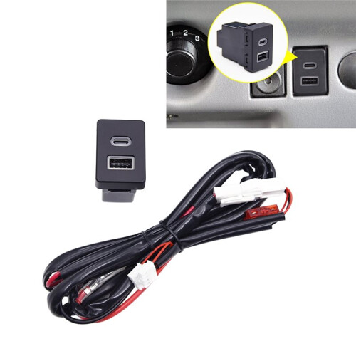USB-QC3.0-Typ-C-PD-Schnellladebuchse mit Netzteil für  Transit 2