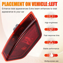 Car Interior Door Welcome Lamp Door Opening Warning Light for BAIC BIEJING BJ20 Door Panel Ground Lights C00003024 Left
