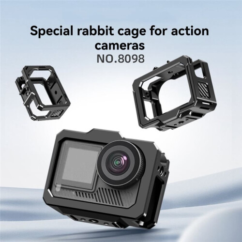 Aluminum Alloy Full-Coverage Camera Cage Protective Frame for AKASO Brave8 Action Cameras. 1