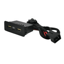Cargador de Coche Dual USB PD de Tres Puertos de Carga Rápida para   CRV Accord Integra