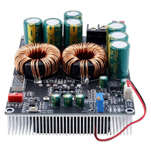 PW1200 50A Boost Power Supply Module 10-30V to 50V,1200W,Audio Amplifier Converter with Dual Inductors, LCD Display