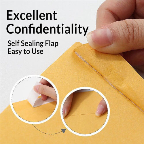 Envelopes de 9 X 12 Polegadas, Envelopes Autovedantes para Correspondência de Catálogos - 100 Unidades, Ultra-Resistentes e de Vedação Rápida,