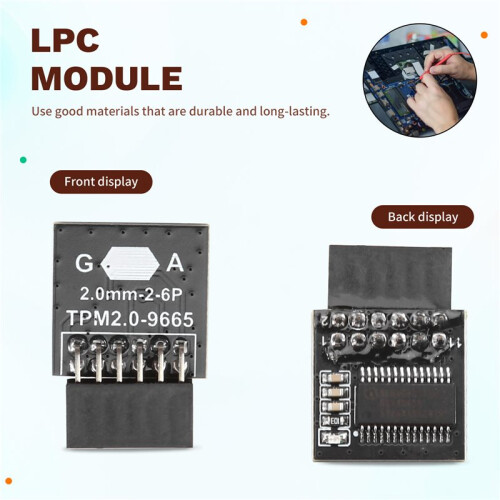 TPM2.0 Module for Gigabyte 12 Pin LPC TPM Security Module LPC Module for Gigabyte Motherboard for Win11 Module 2