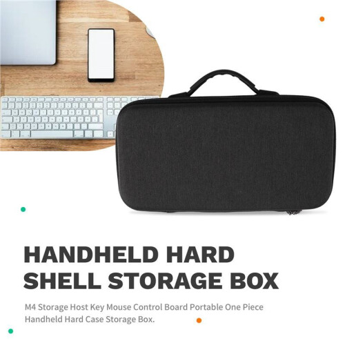 Protective Hard Case for 2024   M4 and Accessories Suitable for  Keyboard  Mouse Dark Gray 2