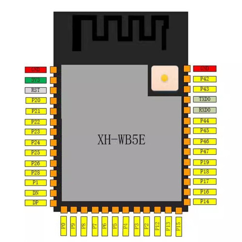 Placa de Desenvolvimento NiceMCU WB5E com Chip BK7258, Módulo WiFi  para 2