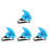 4Pièces Natation Enfants Ciel Eva Réglables Support 7