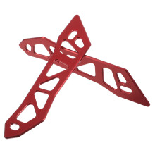 5Pairs Motorcycle Windshield Mount Red Aluminum Alloy Support Bracket