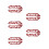 5Pairs Motorcycle Windshield Mount Red Aluminum Alloy Support Bracket 6