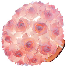 3Pcs Pink Rose Flower Lamps for Bedroom Romantic Decor for Women