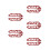 5Pairs Motorcycle Windshield Mount Red Aluminum Alloy Support Bracket 7
