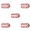 5Pairs Motorcycle Windshield Mount Red Aluminum Alloy Support Bracket 8