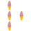 4Pièces Cornets Glace Faux PVC Rose Accessoires Display 9