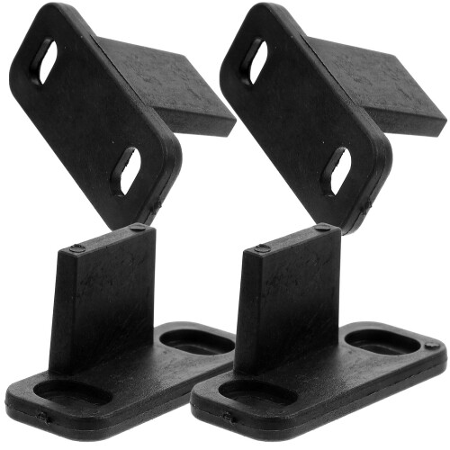20Pcs Black Floor Guide for Sliding Barn and Closet Doors ABS Material 2