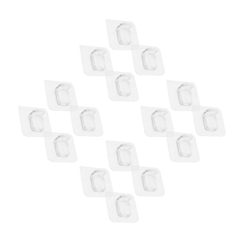 32Pièces Clip De Fixation Adhésif Transparent Pour 2