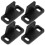 20Pcs Black Floor Guide for Sliding Barn and Closet Doors ABS Material 2