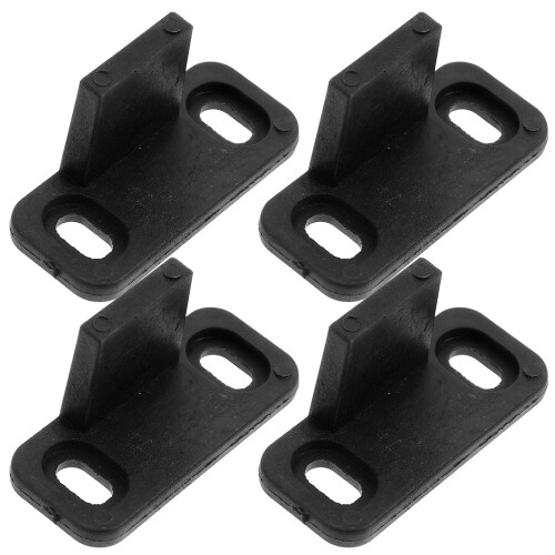 20Pcs Black Floor Guide for Sliding Barn and Closet Doors ABS Material 1