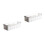 2Pcs White PP Wall-Mount Storage Box for Kitchen Cabinet Organizer 8