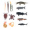 3Sets Marine Creature Crafts Kids Simulation Toys 11