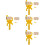 4Sets Wall Paint Roller Brush Yellow for Home Use with Ergonomic Grip 6