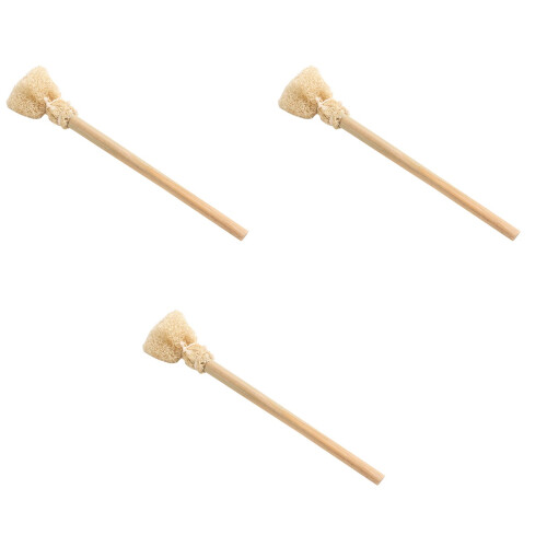 3Pcs Loofah Sponge Dish Cleaning Brush Portable Kitchen Tool 2